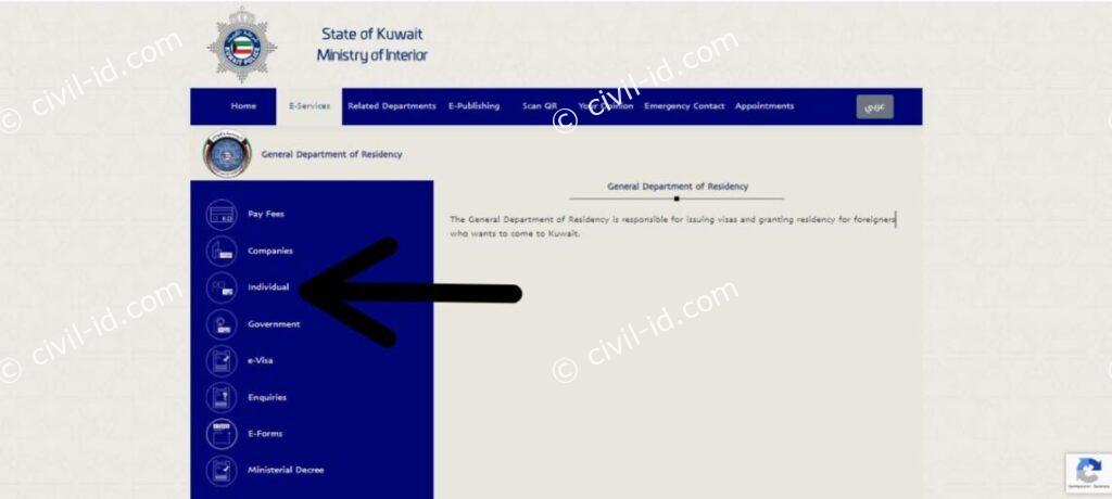 Simplified Check for residency status kuwait