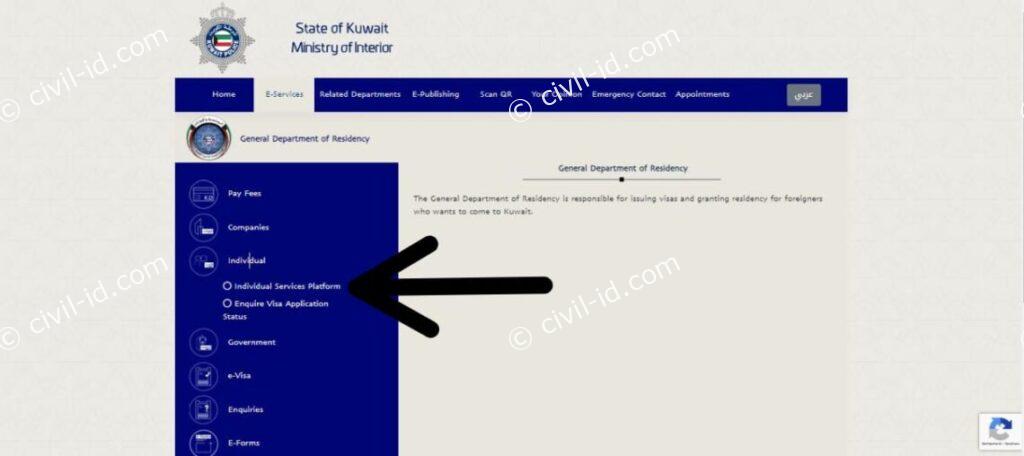 Simplified Check for residency status kuwait