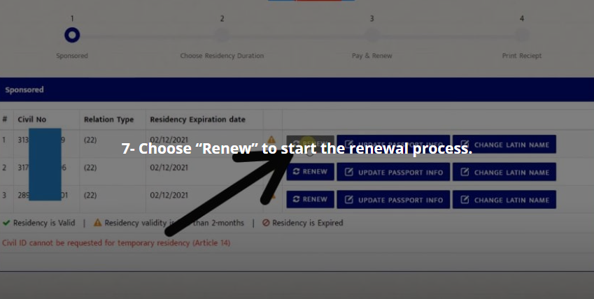 Seamless residency renewal kuwait online Using Sahel Services