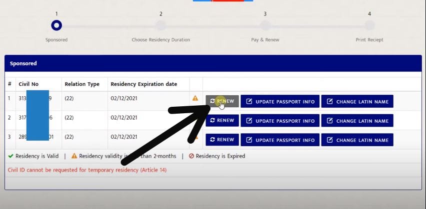 Effortless kuwait iqama check & Renewal