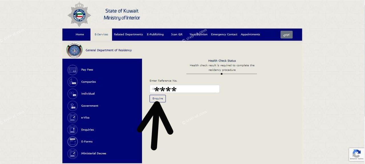 moi-kuwait-medical-report-check-process-civil-id